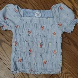 Short Sleeve Smocked Top